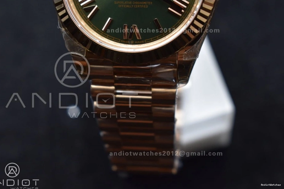 Weight) Edition Dial Roman RG VR3255 THBF on 652 President Bracelet 228235 Date Best 40 MoistureWicking Green (Gain 1:1 Day 0426